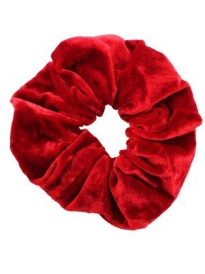 Sametist punane scrunchie