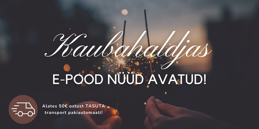 Kaubahaldja e-pood nüüd taasavatud!