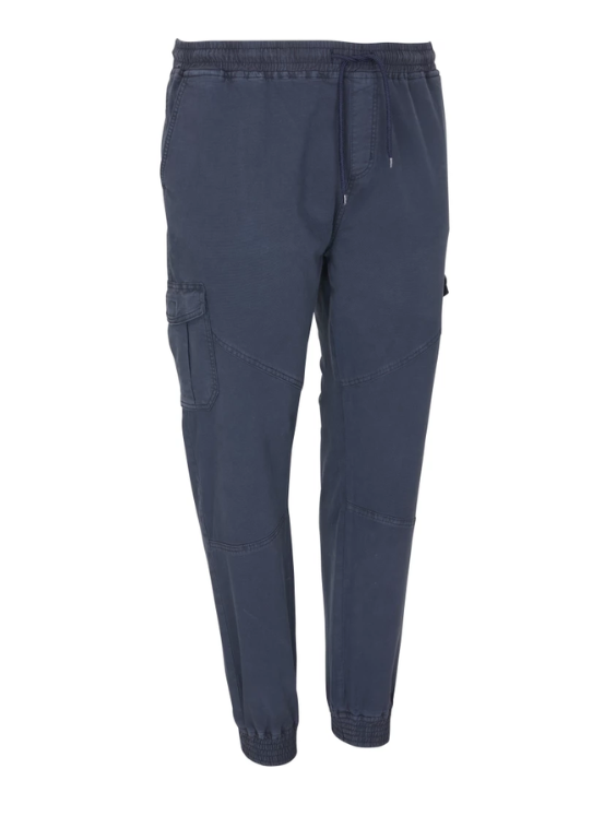 Stiilsed ja mugavad tumesinised cargo püksid 5XL