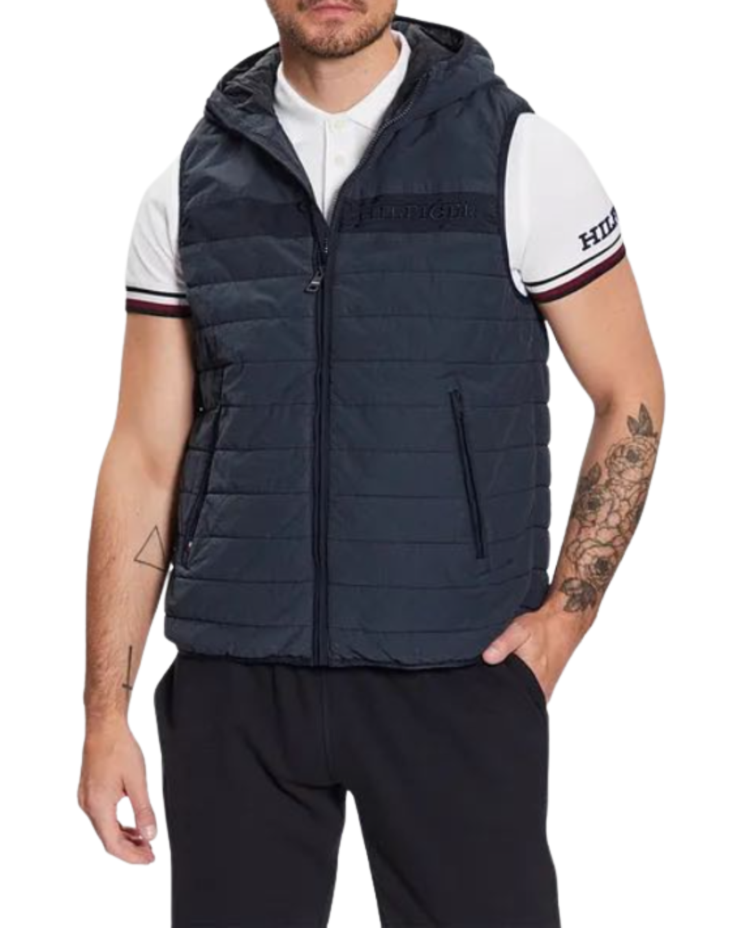 Tommy Hilfigeri vest kapuutsi ja taskutega