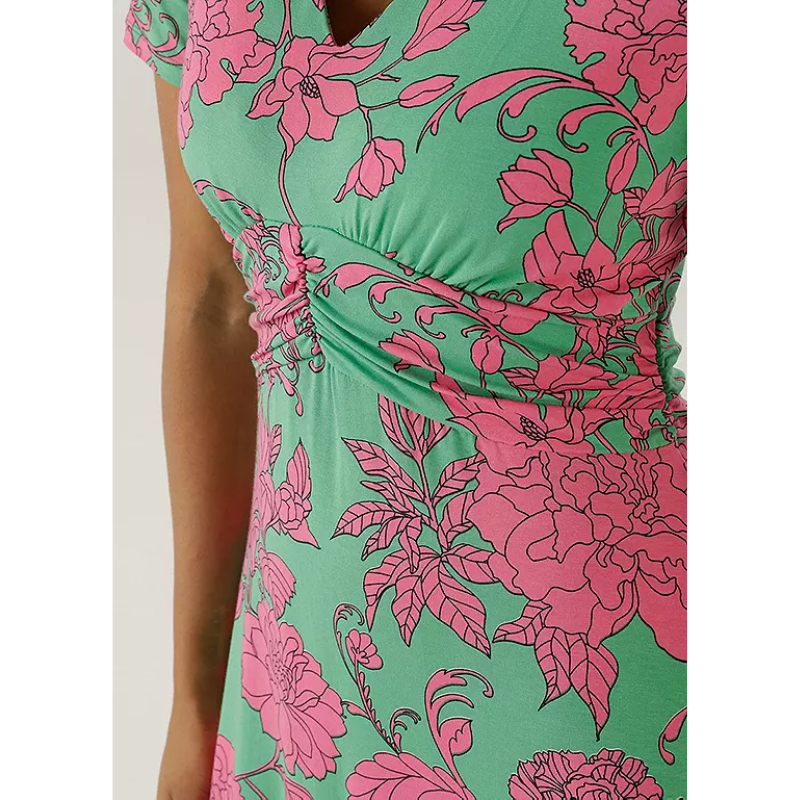 Anistoni abstraktse lilleprindiga suvekleit