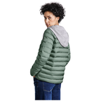 Street One kerge roheline kapuutsiga tepitud jope