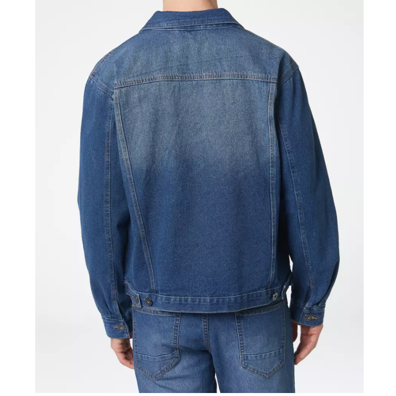 Teksariidest jakk pesuefektiga