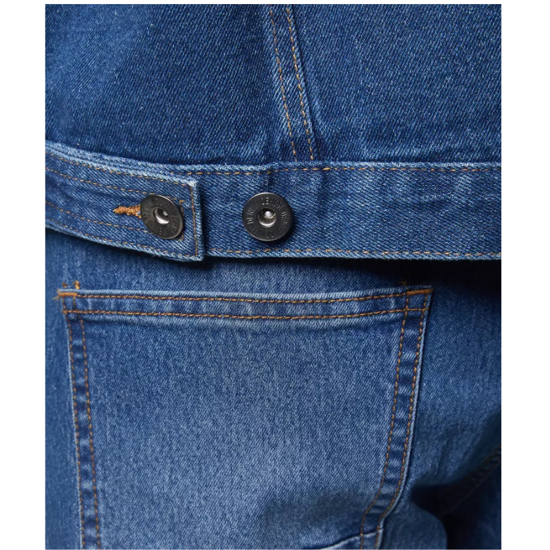 Teksariidest jakk pesuefektiga