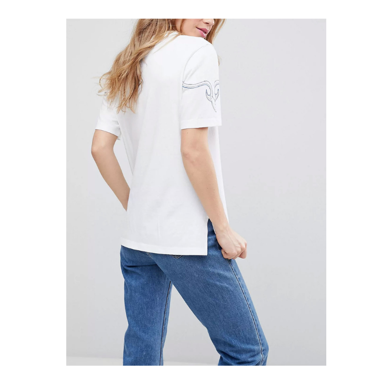 Puuvillane pluus tikitud lillemustriga firmalt Asos