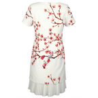 Alba Moda kleit valge korallitrükiga