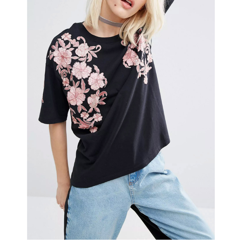 Puuvillane pluus kaunite tikanditega firmalt Asos