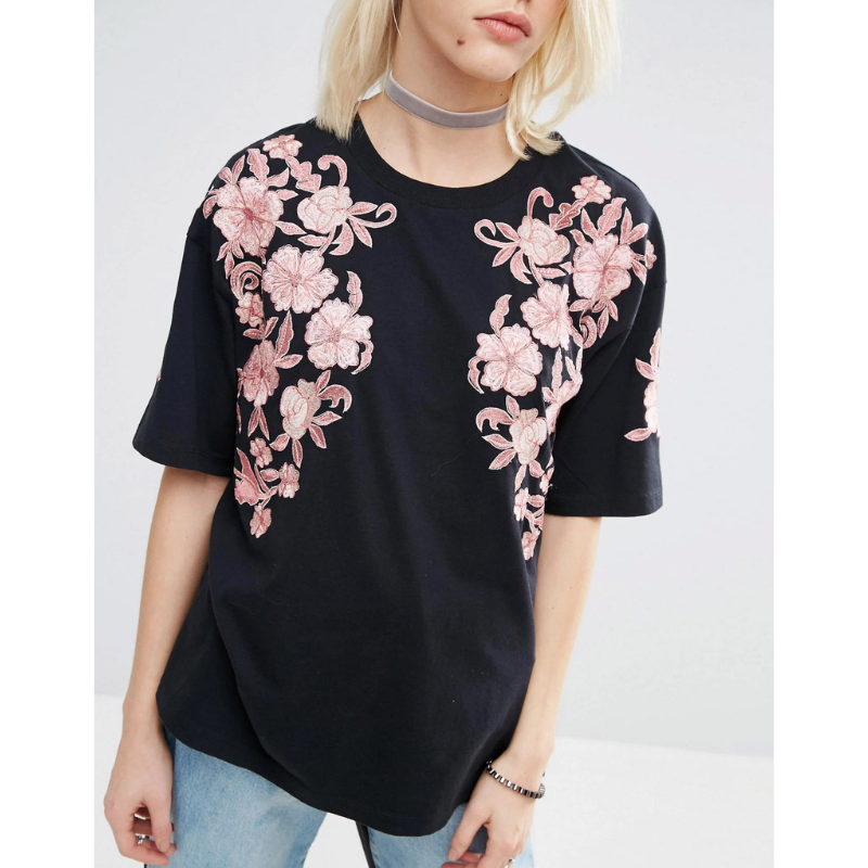 Puuvillane pluus kaunite tikanditega firmalt Asos